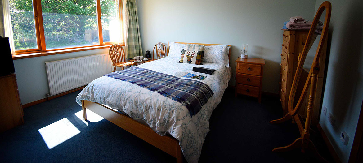 Our bed and breakfast accommodation in Portree includes WIFI internet widescreen TV and tea coffee making facilities
