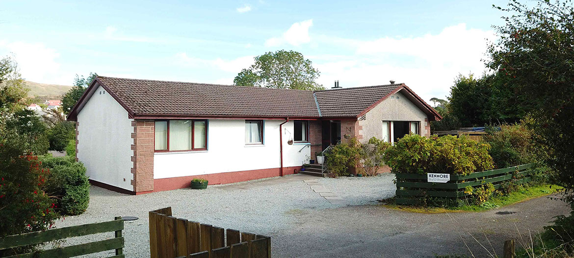 Enjoy private parking when you stay at Kenmore Bed and Breakfasta accommodation in Portree on the Isle of Skye