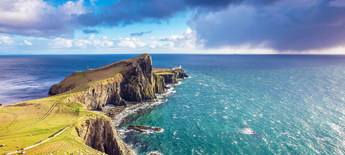 Our bed and breakfast accommodation is located in Portree near Neist Point Lighthouse